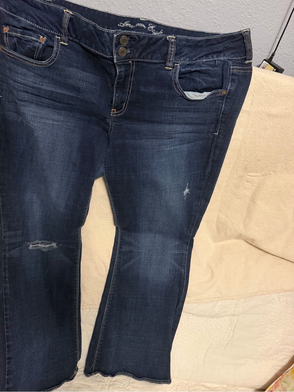 American Eagle Outfitters Dark Wash Bootcut Stretch Jeans